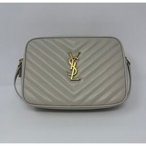 Saint Laurent YSL Lou Medium Quilted Leather Camera Bag